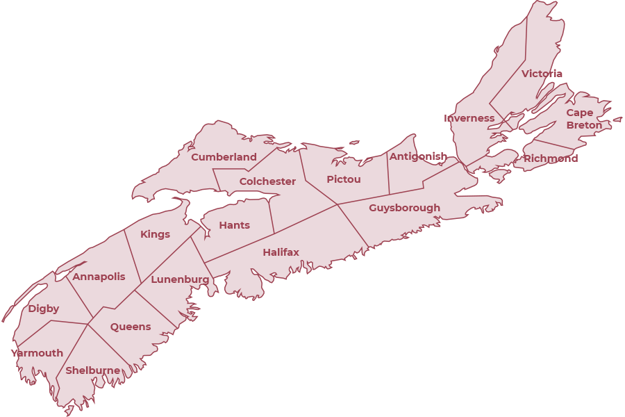 map of counties in nova scotia